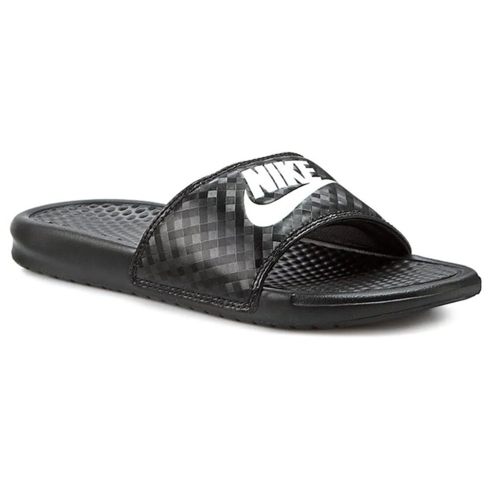 Nike Women's Black Benassi Just Do It 343881-011 Casual Slide Sandal Size 7‎